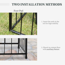 Load image into Gallery viewer, 87 Inch Metal Garden Arch with Double Doors 2 Side Planter Baskets - Adler's Store