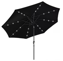 Load image into Gallery viewer, 9 Ft Classic Shape LED Tilt Patio Umbrella - Adler's Store