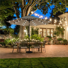 Load image into Gallery viewer, 9 Ft Classic Shape LED Tilt Patio Umbrella - Adler's Store