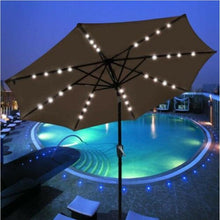 Load image into Gallery viewer, 9 Ft Classic Shape LED Tilt Patio Umbrella - Adler's Store