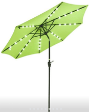 Load image into Gallery viewer, 9 Ft Classic Shape LED Tilt Patio Umbrella - Adler's Store