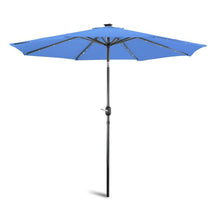 Load image into Gallery viewer, 9 Ft Classic Shape LED Tilt Patio Umbrella - Adler's Store