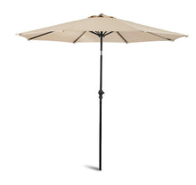 Load image into Gallery viewer, 9 Ft Classic Shape LED Tilt Patio Umbrella - Adler's Store