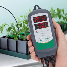 Load image into Gallery viewer, Digital 2-Stage Outlet Greenhouse Thermostat Temperature Controller - Adler's Store