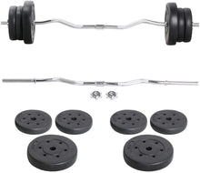 Load image into Gallery viewer, &lt;b data-mce-fragment=&quot;1&quot;&gt;55 lbs Home Gym Weight Lifting Exercise Barbell W Shaped handle Dumbbell Set&lt;/b&gt;&nbsp;