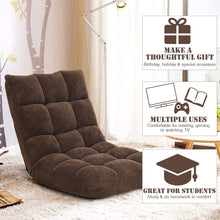 Load image into Gallery viewer, Adjustable 14 Position Folding Gaming Floor Chair Lounger - Adler's Store
