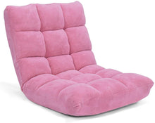 Load image into Gallery viewer, Adjustable 14 Position Folding Gaming Floor Chair Lounger - Adler's Store