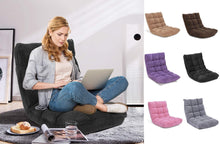 Load image into Gallery viewer, Adjustable 14 Position Folding Gaming Floor Chair Lounger - Adler's Store