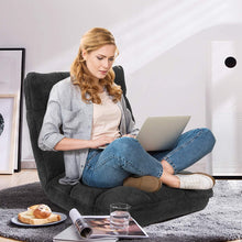Load image into Gallery viewer, Adjustable 14 Position Folding Gaming Floor Chair Lounger - Adler's Store