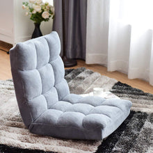 Load image into Gallery viewer, Adjustable 14 Position Folding Gaming Floor Chair Lounger - Adler's Store