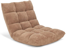 Load image into Gallery viewer, Adjustable 14 Position Folding Gaming Floor Chair Lounger - Adler's Store