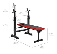 Load image into Gallery viewer, Adjustable Barbell Rack and Weight Bench - Adler's Store