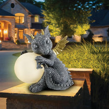 Load image into Gallery viewer, Adorable Baby Dragon Sculptures with Solar LED Lights - Adler's Store