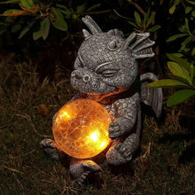 Load image into Gallery viewer, Adorable Baby Dragon Sculptures with Solar LED Lights - Adler's Store