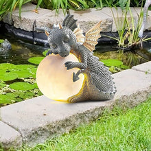Load image into Gallery viewer, Adorable Baby Dragon Sculptures with Solar LED Lights - Adler's Store