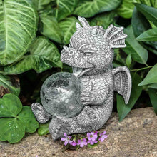 Load image into Gallery viewer, Adorable Baby Dragon Sculptures with Solar LED Lights - Adler's Store