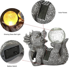 Load image into Gallery viewer, Adorable Baby Dragon Sculptures with Solar LED Lights - Adler's Store