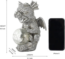 Load image into Gallery viewer, Adorable Baby Dragon Sculptures with Solar LED Lights - Adler's Store