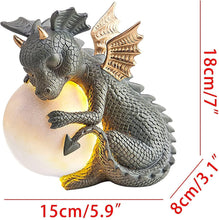 Load image into Gallery viewer, Adorable Baby Dragon Sculptures with Solar LED Lights - Adler's Store