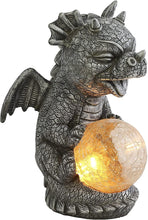 Load image into Gallery viewer, Adorable Baby Dragon Sculptures with Solar LED Lights - Adler's Store