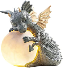 Load image into Gallery viewer, Adorable Baby Dragon Sculptures with Solar LED Lights - Adler's Store
