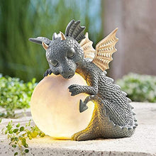 Load image into Gallery viewer, Adorable Baby Dragon Sculptures with Solar LED Lights - Adler's Store