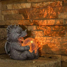 Load image into Gallery viewer, Adorable Baby Dragon Sculptures with Solar LED Lights - Adler's Store