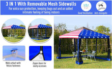 Load image into Gallery viewer, American Flag 10 x 10 Ft Pop Up Tent with Mesh Net and Carry Bag - Adler's Store