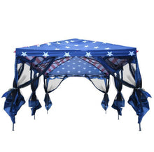 Load image into Gallery viewer, American Flag Pop up 10βx20β Party Tent with Mesh Awning - Adler's Store