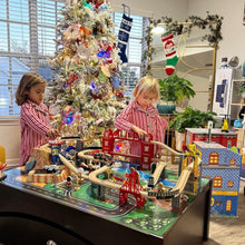 Load image into Gallery viewer, Big City Wooden Train Set with Game Table and 100 Piece Accessory Set - Adler's Store