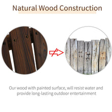Load image into Gallery viewer, Carbonized Natural Log 6.5 Ft Loveseat 2 Person Garden Swing - Adler's Store
