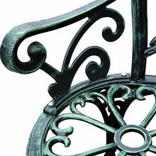 Load image into Gallery viewer, Cast Aluminum Antique Rose Style Patio Bench - Adler's Store