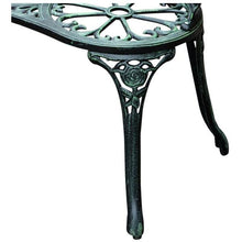Load image into Gallery viewer, Cast Aluminum Antique Rose Style Patio Bench - Adler's Store