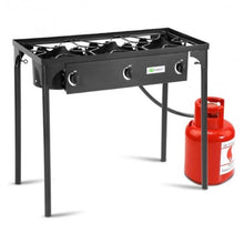 Load image into Gallery viewer, Cast Iron Portable 3 Burner Propane Gas Cooker BBQ Griller - Adler's Store