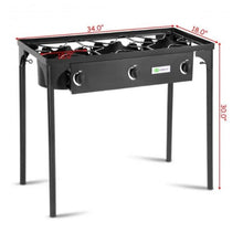 Load image into Gallery viewer, Cast Iron Portable 3 Burner Propane Gas Cooker BBQ Griller - Adler's Store