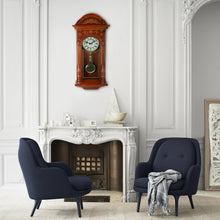Load image into Gallery viewer, Classic Antique Style Chiming Padauk Oak finish Wall Clock - Adler's Store