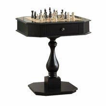 Load image into Gallery viewer, Classic Wooden Chess End Table With 2-1 Reversible Game Board Top and Drawers - Adler's Store