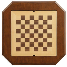 Load image into Gallery viewer, Classic Wooden Chess End Table With 2-1 Reversible Game Board Top and Drawers - Adler's Store
