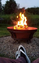 Load image into Gallery viewer, Copper 34 Inch Cauldron Style Cast Iron Fire Pit - Adler's Store