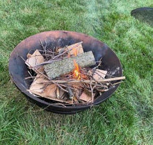 Load image into Gallery viewer, Copper 34 Inch Cauldron Style Cast Iron Fire Pit - Adler&#39;s Store