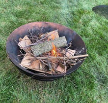 Load image into Gallery viewer, Copper 34 Inch Cauldron Style Cast Iron Fire Pit - Adler's Store