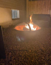 Load image into Gallery viewer, Copper 34 Inch Cauldron Style Cast Iron Fire Pit - Adler's Store