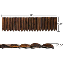 Load image into Gallery viewer, Decorative Wooden Garden Spikes Flexible Short Edging Fence - Adler's Store
