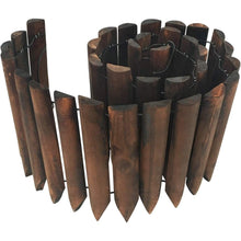 Load image into Gallery viewer, Decorative Wooden Garden Spikes Flexible Short Edging Fence - Adler's Store