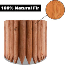 Load image into Gallery viewer, Decorative Wooden Garden Spikes Flexible Short Edging Fence - Adler's Store