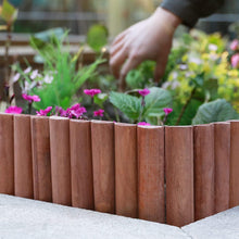 Load image into Gallery viewer, Decorative Wooden Garden Spikes Flexible Short Edging Fence - Adler's Store