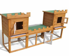 Load image into Gallery viewer, Deluxe 2 Tier Wooden Outdoor Rabbits and Chicken Coop - Adler's Store