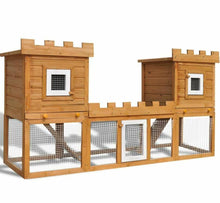 Load image into Gallery viewer, Deluxe 2 Tier Wooden Outdoor Rabbits and Chicken Coop - Adler's Store