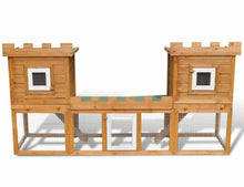 Load image into Gallery viewer, Deluxe 2 Tier Wooden Outdoor Rabbits and Chicken Coop - Adler's Store
