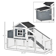 Load image into Gallery viewer, Deluxe 69 Inch Chicken Coop and Run - Adler's Store